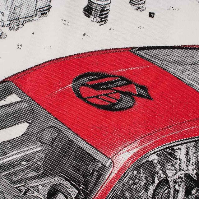 Deconstructed Racing Print Washed Tee 29098145