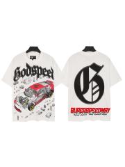 Deconstructed Racing Print Washed Tee 29098145