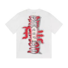 Blurry Archery Angel Rhinestone Print Washed Tee 2 colors 29105648