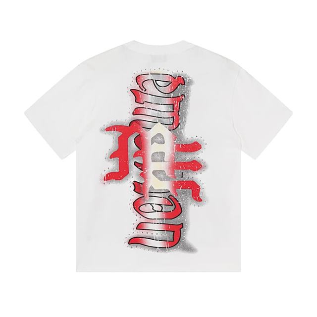 Blurry Archery Angel Rhinestone Print Washed Tee 2 colors 29105648