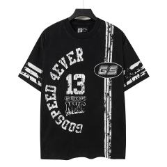 Retro No.13 Sport Style Print Washed Tee 2 colors 29098134