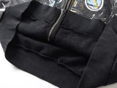 Gas Mask Wasteland Style Zipper Print Washed Hoodie 29116525