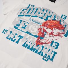 Flame Skull No.13 Back Print Washed Tee 29098137