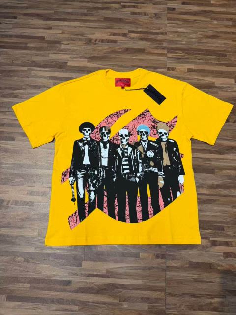 Skull Guitar Band Print Washed Tee 29098140