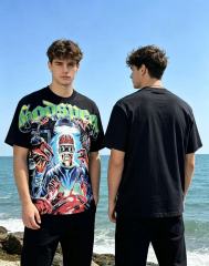 Horror Craniotomy Rhinestone Print Washed Tee 29106669