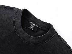 Black And White Graffiti Four Angels Print Washed Tee 29105636