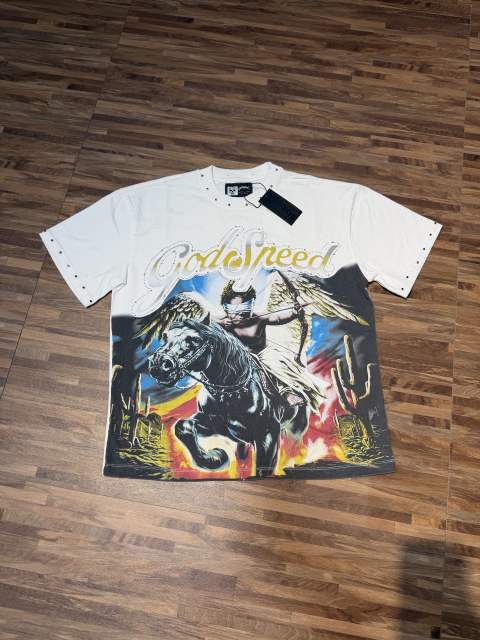 Blindfolded Cupid Angel Pegasus Western Desert Rhinestone T-shirt 2 colors 29053385