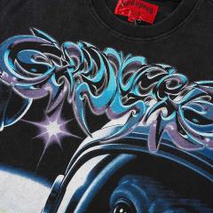 Alien Astronaut Finger Print Washed Tee 2 colors 29098146