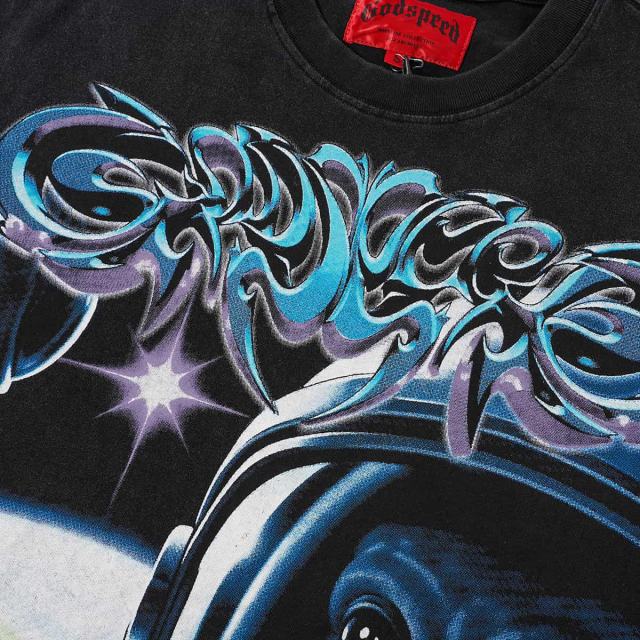 Alien Astronaut Finger Print Washed Tee 2 colors 29098146