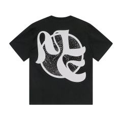 Blindfolded Cupid Brick Wall Rhinestone Print Washed Tee 29105647