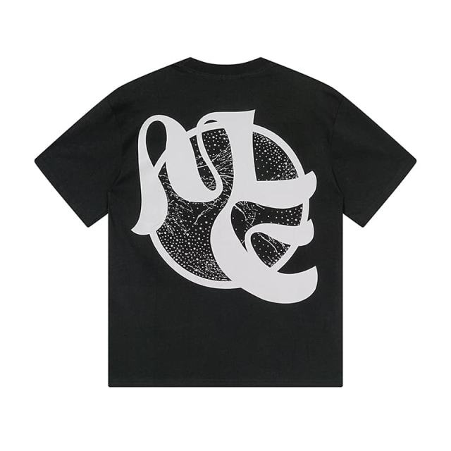 Blindfolded Cupid Brick Wall Rhinestone Print Washed Tee 29105647
