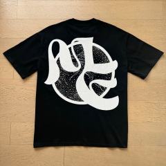 Blindfolded Cupid Brick Wall Rhinestone Print Washed Tee 29105647