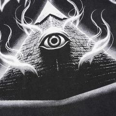 All-Seeing Eye Pyramid Print Washed Tee 29098143