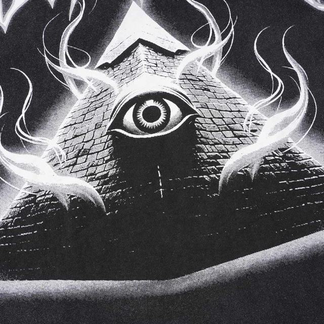 All-Seeing Eye Pyramid Print Washed Tee 29098143