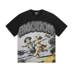 Beach Running Kids Rhinestone Print Washed Tee 29105642