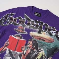 UFO Western Cowboy Hat Print Washed Tee 29098132