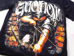Blindfolded Cupid Brick Wall Rhinestone Print Washed Tee 29105647