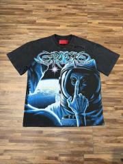 Alien Astronaut Finger Print Washed Tee 2 colors 29098146