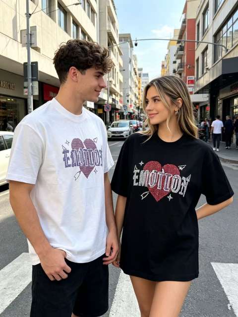 American-style sweet and cool love theme light luxury daily commuting shirt 2 colors 29064996