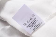Cracked 3D letter white loose-fitting drop-shoulder short-sleeved T-shirt 29069167