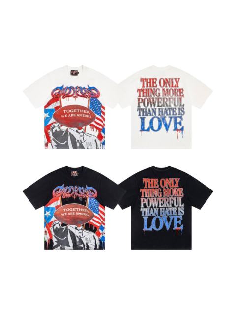 TOGETHER WE ARE AMERICA  vintage black short-sleeved T-shirt 29053414