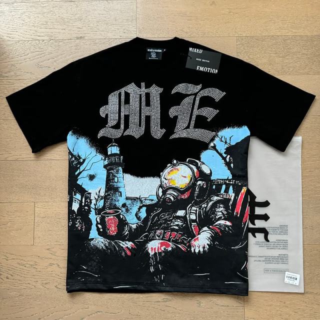 Lighthouse Diver Rhinestone Print Tee 2 colors 29105627