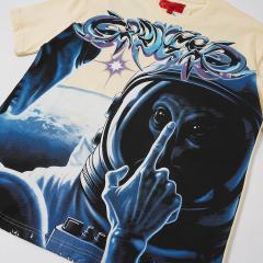 Alien Astronaut Finger Print Washed Tee 2 colors 29098146