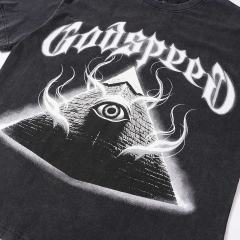 All-Seeing Eye Pyramid Print Washed Tee 29098143