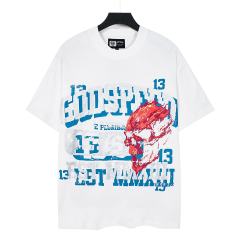 Flame Skull No.13 Back Print Washed Tee 29098137