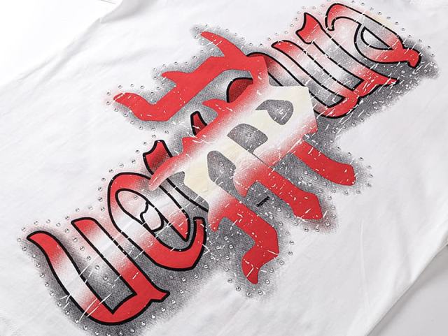 Blurry Archery Angel Rhinestone Print Washed Tee 2 colors 29105648