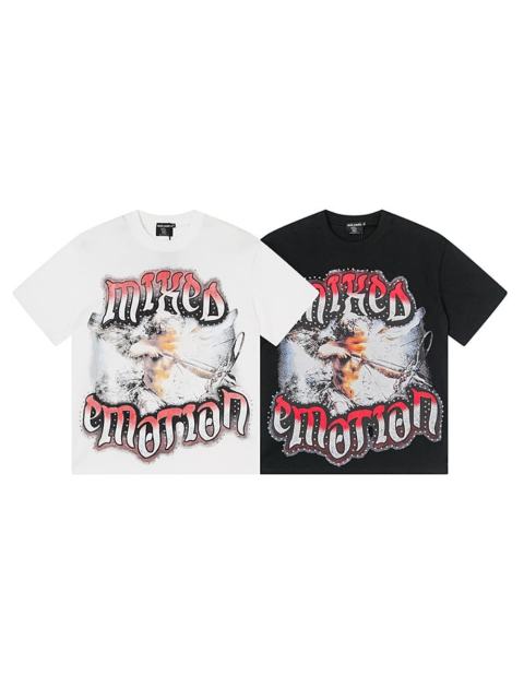 Blurry Archery Angel Rhinestone Print Washed Tee 2 colors 29105648