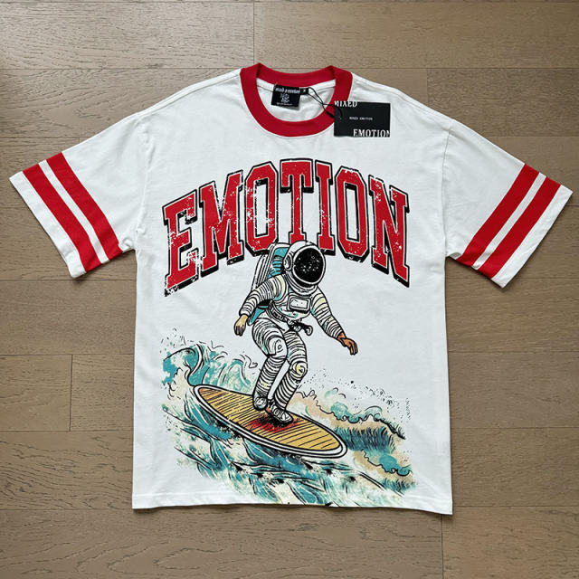 American-style space surfing fun daily commuting short-sleeved shirt 29068959