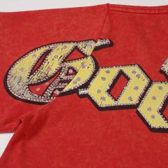 Fallen Skull Astronaut Rhinestone Print Washed Tee 2 colors 29106666