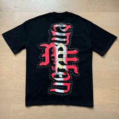 Blurry Archery Angel Rhinestone Print Washed Tee 2 colors 29105648