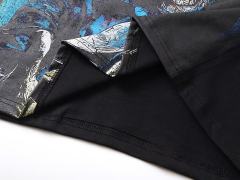 Eerie Zombie Crystal Ball Rhinestone Print Washed Tee 29105651