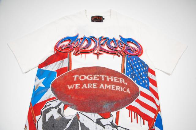 TOGETHER WE ARE AMERICA  vintage black short-sleeved T-shirt 29053414