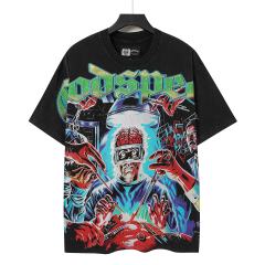 Horror Craniotomy Rhinestone Print Washed Tee 29106669