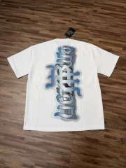 Bandage-blindfolded angel gradient Gothic diamond-studded T-shirt 2 colors 29069184