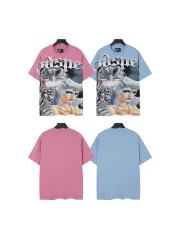Cyber Twin Female Robot Print Washed Tee 2 colors 29098144