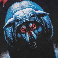 Wolf In Sheep's Clothing Print Washed Tee 29098141