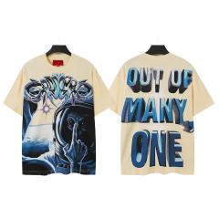 Alien Astronaut Finger Print Washed Tee 2 colors 29098146