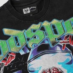 Horror Craniotomy Rhinestone Print Washed Tee 29106669