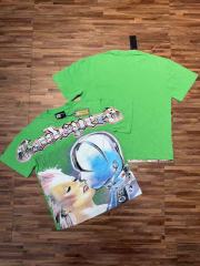 Starry Lovers Kiss Rhinestone Print Washed Tee 2 colors 29098149
