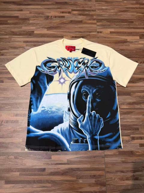 Alien Astronaut Finger Print Washed Tee 2 colors 29098146
