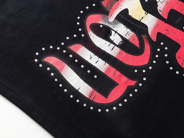 Blurry Archery Angel Rhinestone Print Washed Tee 2 colors 29105648