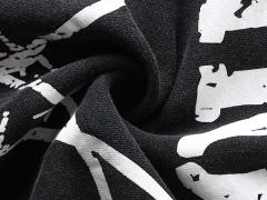 Gas Mask Wasteland Style Zipper Print Washed Hoodie 29116525