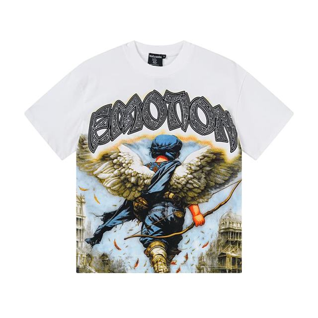 Archer Angel Back Rhinestone Print Tee 29105628