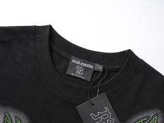 Motorcycle Lizard Monster Rhinestone Print Washed Tee 29105649