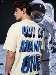 Alien Astronaut Finger Print Washed Tee 2 colors 29098146