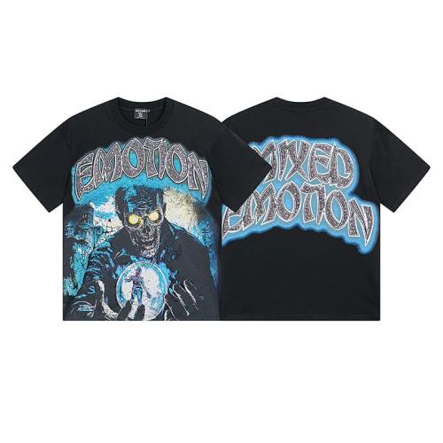 Eerie Zombie Crystal Ball Rhinestone Print Washed Tee 29105651